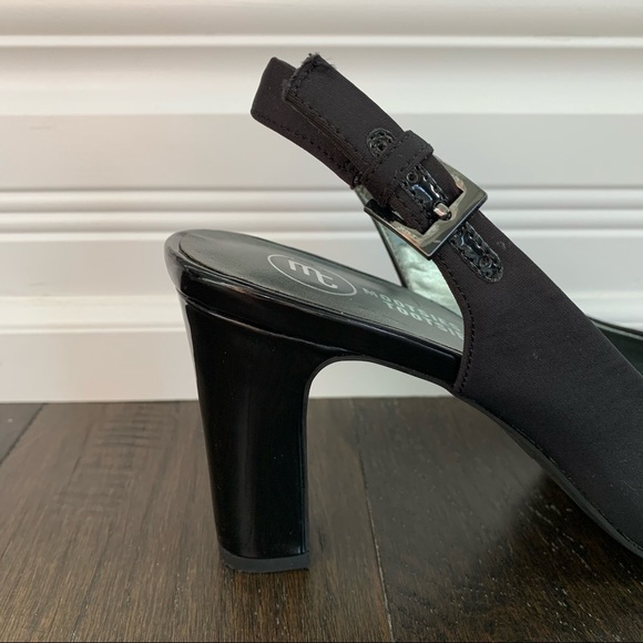 Mootsies Tootsies Size 8 Black 3 Inch High Heels - Picture 8 of 12